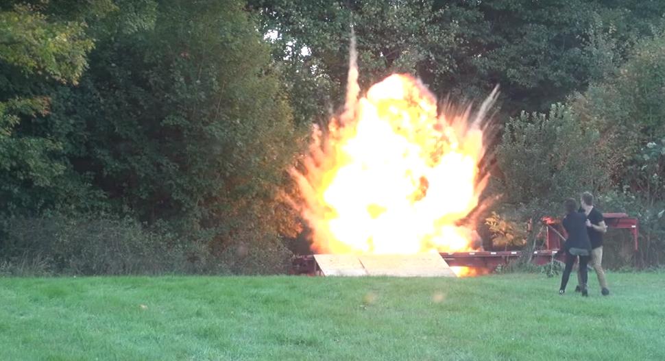 Dad Scares Mom by Faking His Son's Explosion