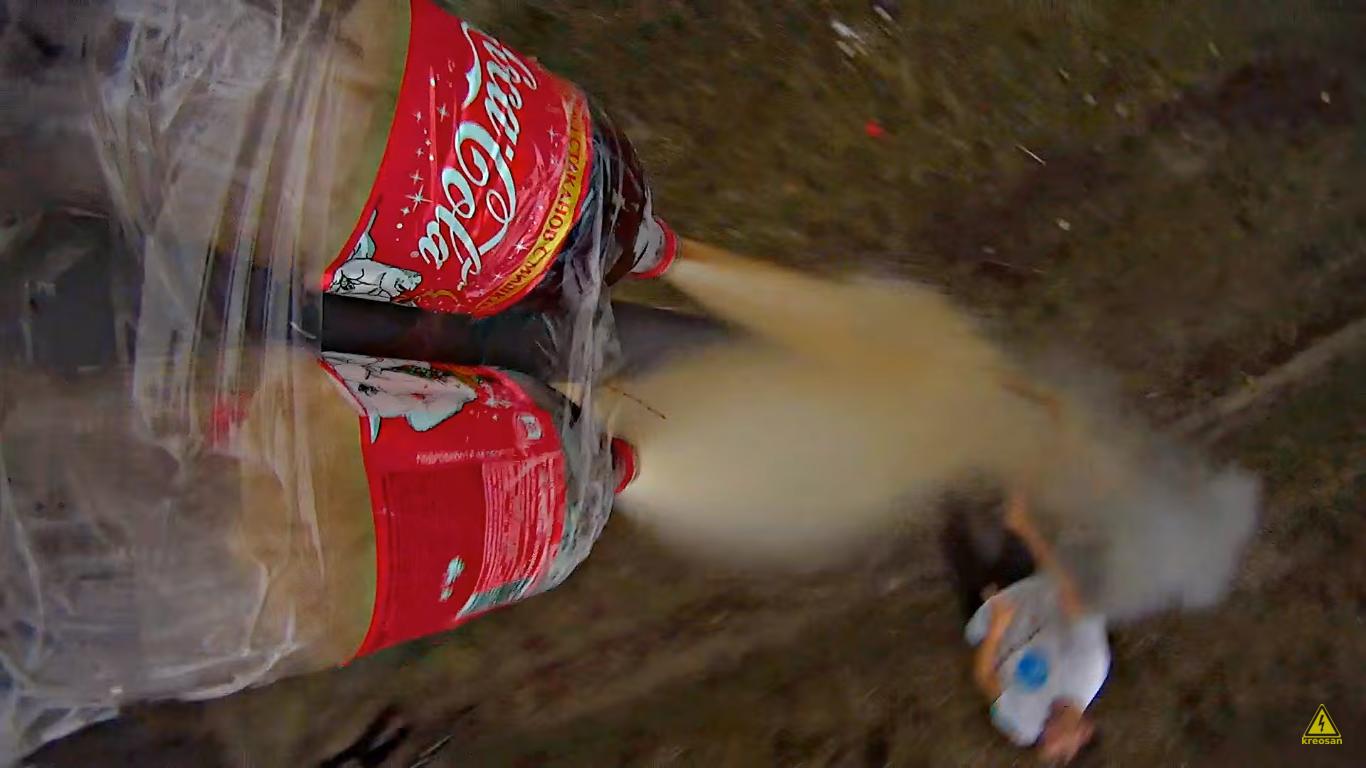 They Attach a Camera to a Coca Cola Rocket