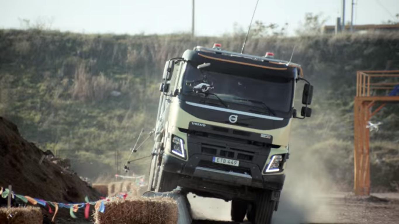 Just a 4 Years Old Driving a Truck