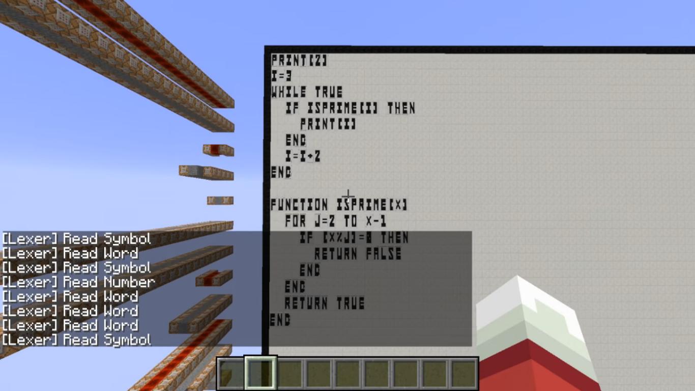 He Writes a Programming Language with Minecraft Blocks