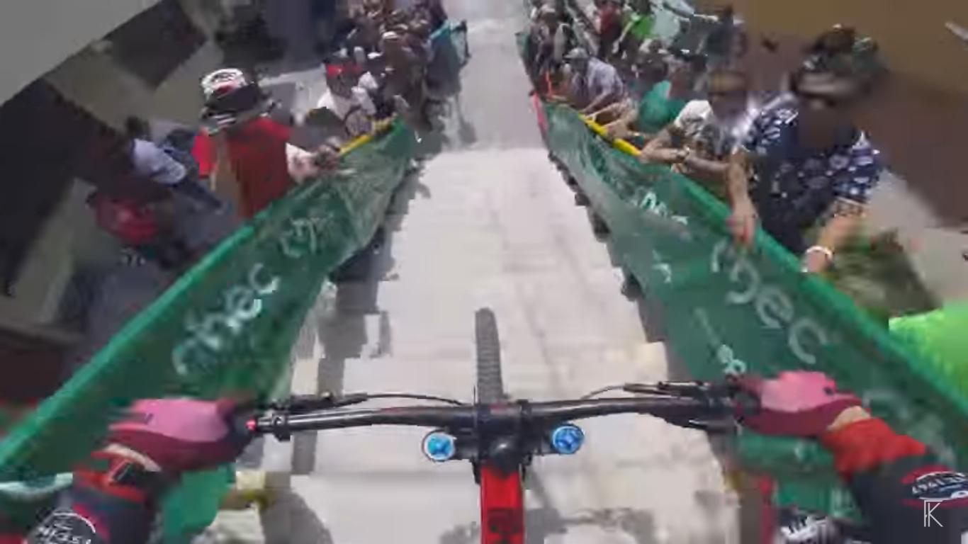 First Person View Video of an Extreme Urban Bike Race