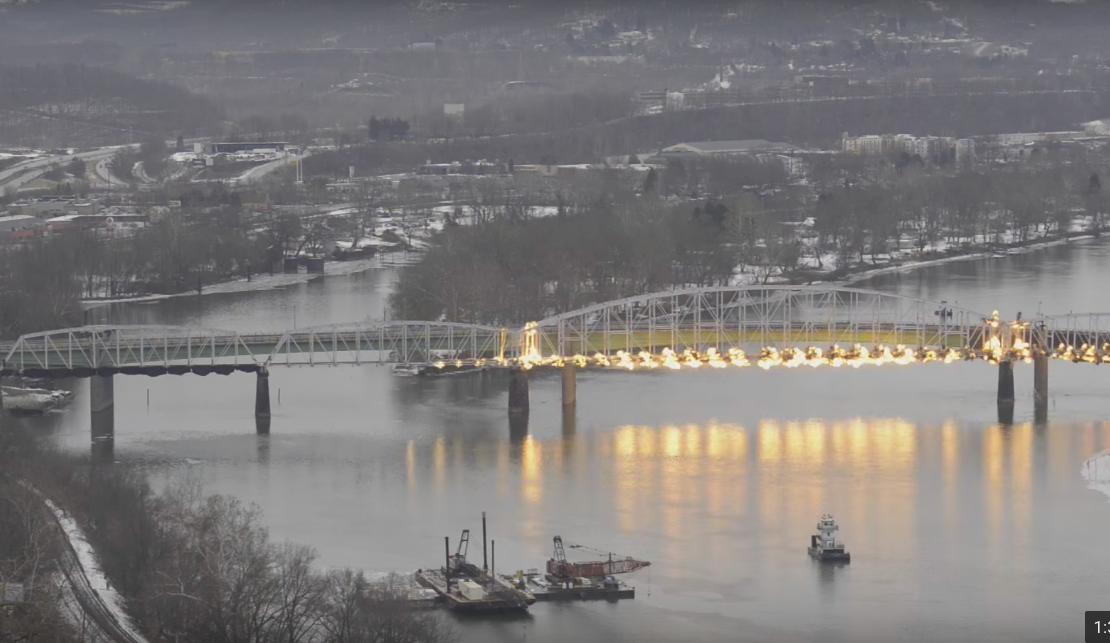 Footage of the Demolition of the 107 Years Old Hulton Bridge