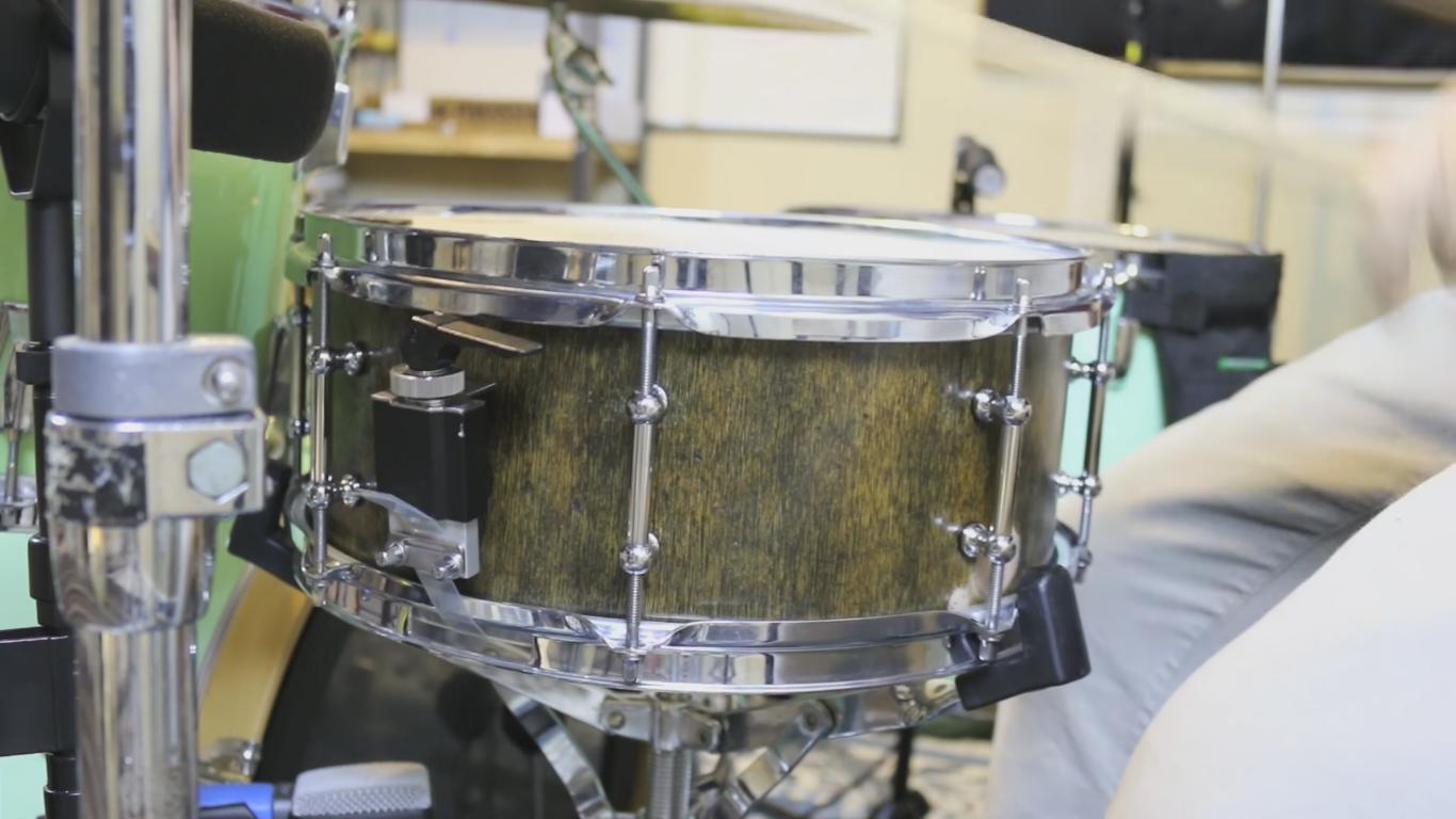 This Guy Builds his Own Drum Set