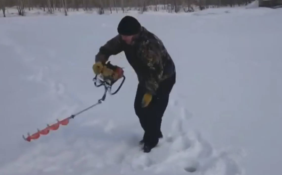 Russian Guy Tries to Use a Haunted Drill to Make a Hole in the Ground