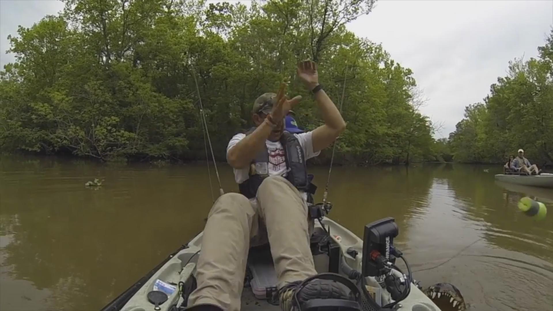 This Guy Thought He Caught a Catfish but It Turned out It Was a Big Ass Alligator