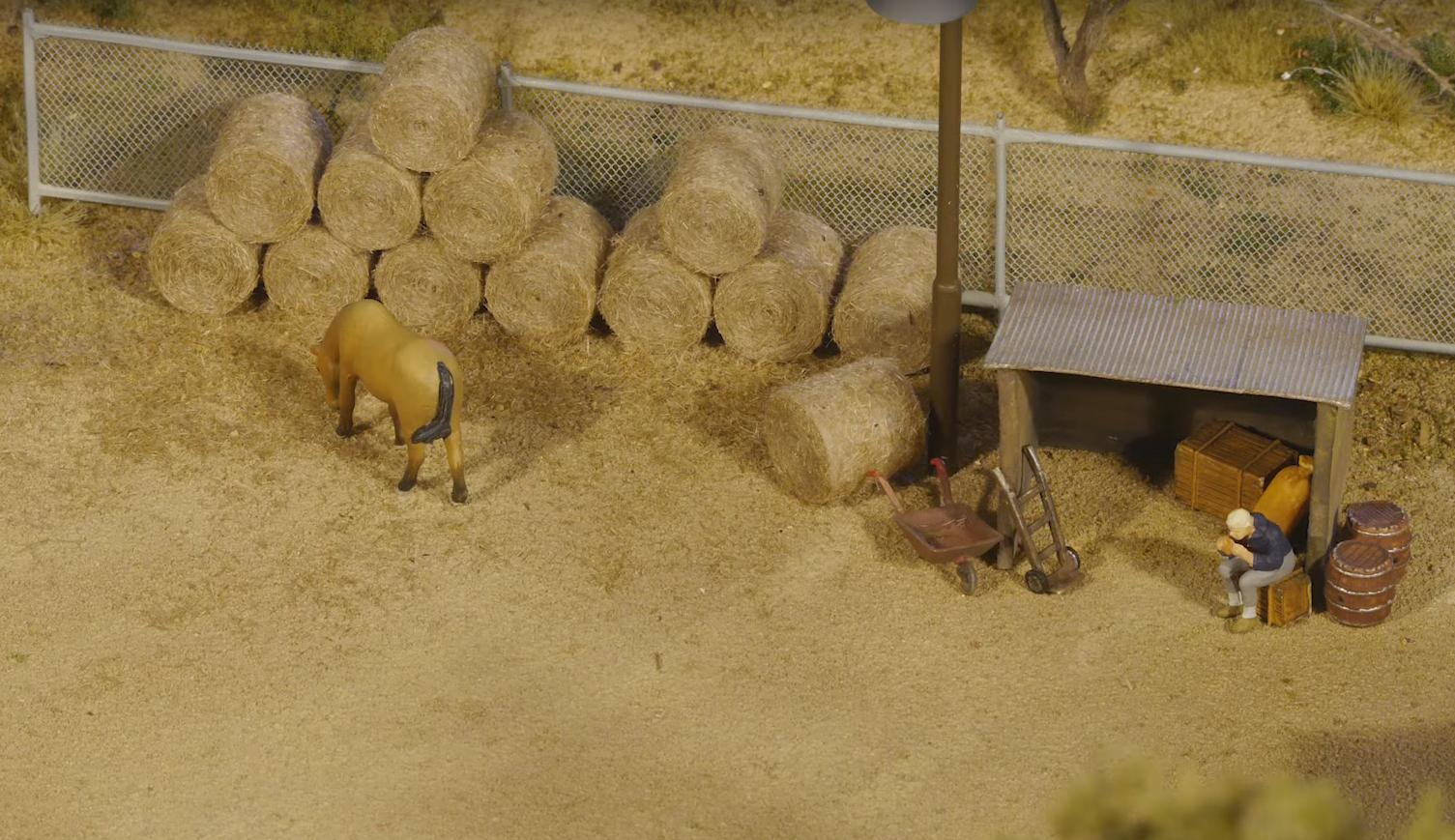 The Process of Making Realistic Miniature Hay Bales Is Quite Fascinating