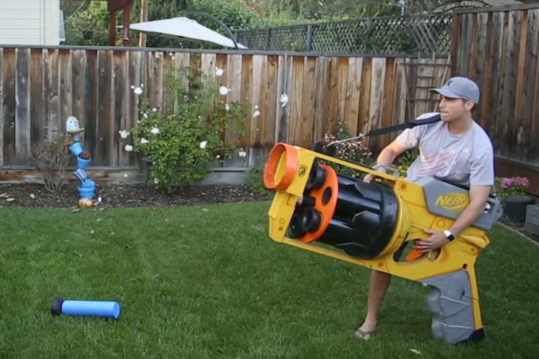 Look at the Size of the World's Largest Nerf Gun