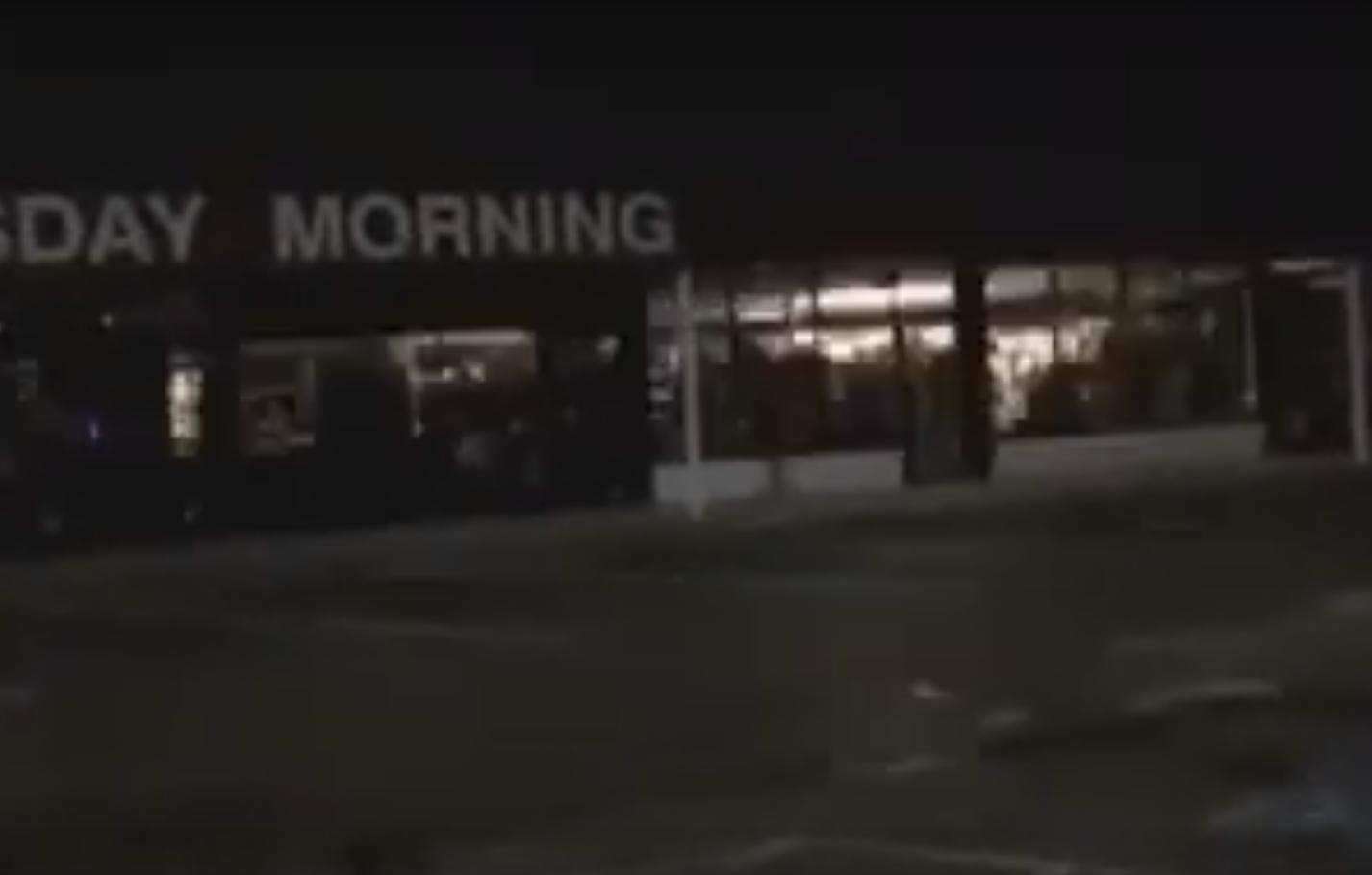 Lights Going Crazy in a Closed Store in the Middle of the Night