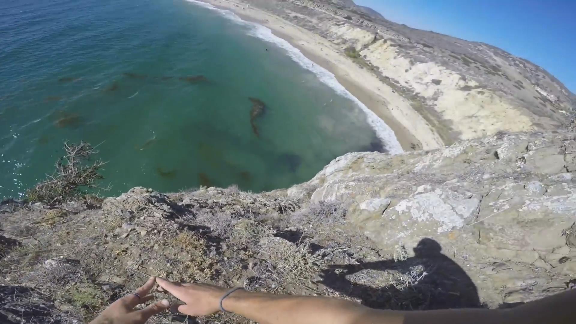 Probably the Scariest Cliff Jump You've Ever Seen